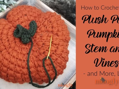How to Crochet the Plush Puff Pumpkin Stem and Vines - and more, Live!
