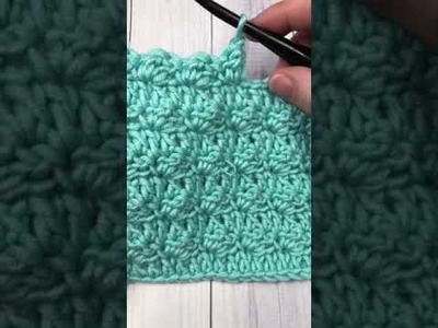 How to Crochet the Silt Stitch - Super Easy Crochet Stitch #Shorts