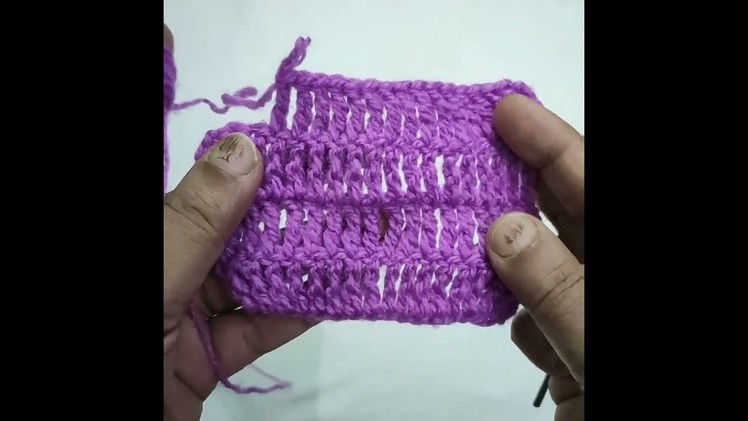 How to Crochet. Triple Crochet Stitch for Beginners | #Shorts | Pushpa's Creative Corner