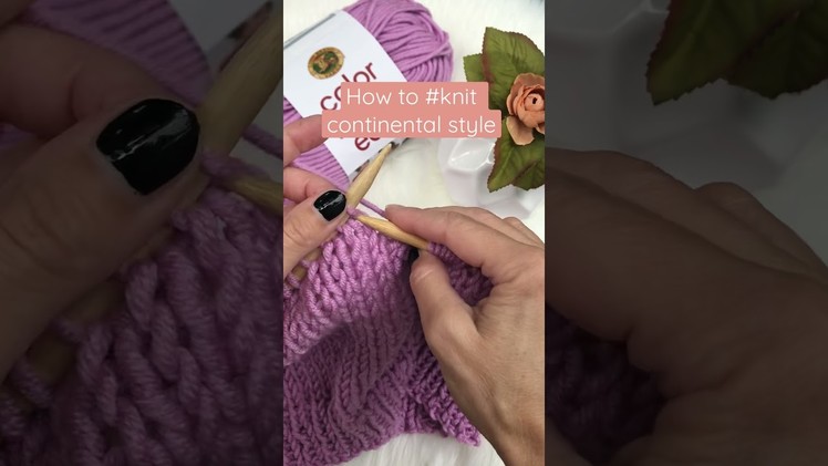 How to #knit continental style. Super easy! #beginnerknitting #knitting #knittingpattern