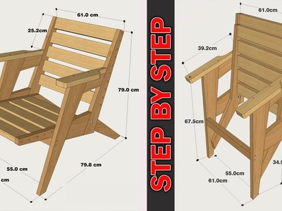 HOW TO MAKE A OUTDOOR FOLDING CHAIR - STEP BY STEP