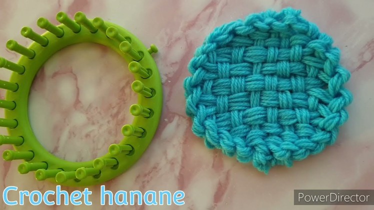 Loom knit round coasters | قاعدة أكواب بالنول |النول الدائري يوتيوب @Crochet top