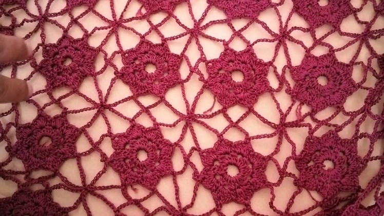 Motivo a crochet y cómo unirlo.Crochet motif and how to join it