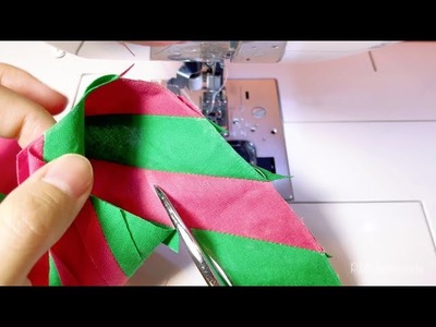⭐ Unique sewing tips and tricks for beginners | How to create a striped border.bias