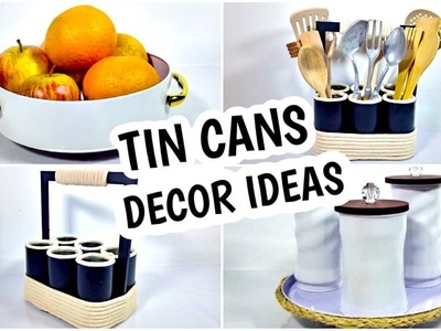 USEFUL WAYS TO REUSE  TIN CANS || Awesome Recycling Ideas