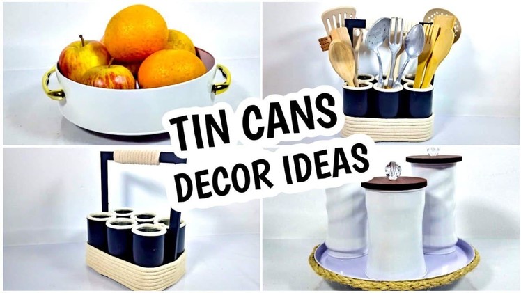 USEFUL WAYS TO REUSE  TIN CANS || Awesome Recycling Ideas