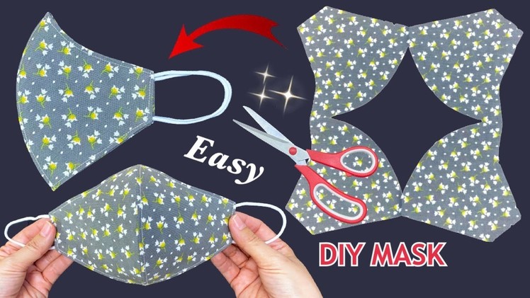 Very Easy Comfortable 3D Mask????????Diy Simple Face Mask Sewing Tutorial | New Style Mask Making Ideas |