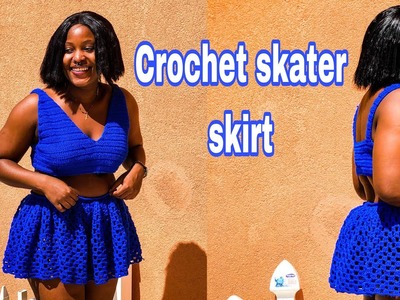 Crochet skater skirt | Granny stitch