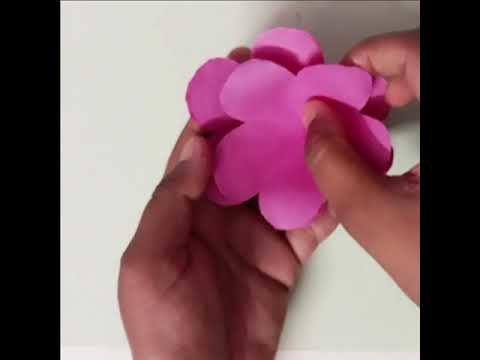 Diy paper flowers | beautiful rose flower | paper origami | how to make rose flower with paper ???? ???? ????