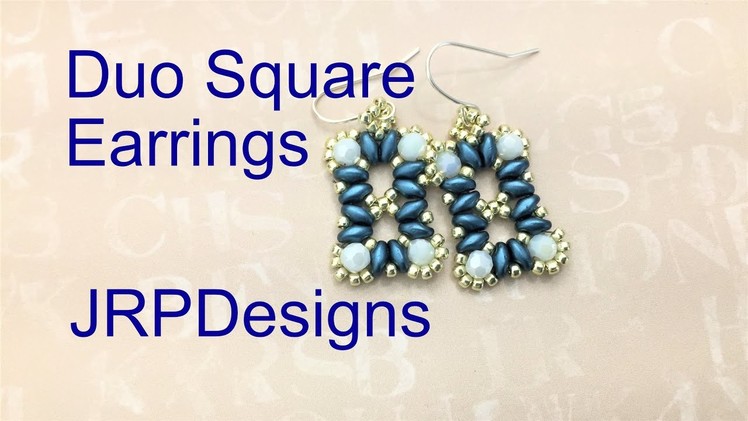 Duo Squares Earrings