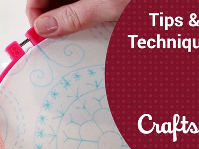 Hand Embroidery: How to Hoop Fabric