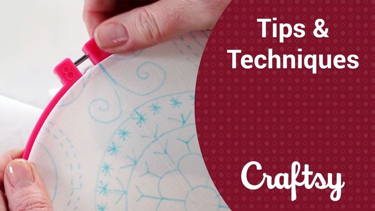 Hand Embroidery: How to Hoop Fabric