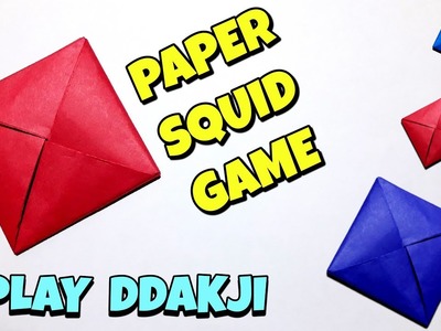 How to Make Ddakji Paper Game From Squid Game | Make Paper Game From Squid Game