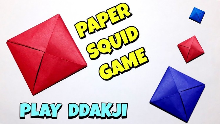 How to Make Ddakji Paper Game From Squid Game | Make Paper Game From Squid Game