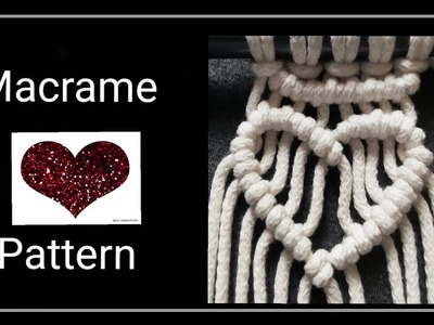 Macrame Easy Heart shape pattern.Wall hanging #beginners