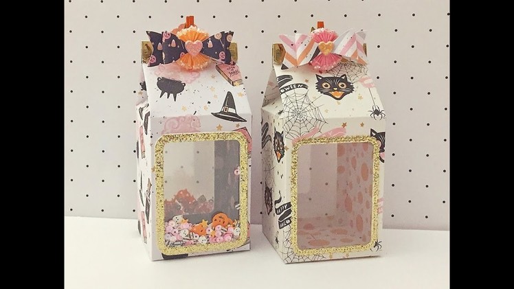 Paper Crafts Shaker Embellishments & Milk Carton | Beki Store Project Share