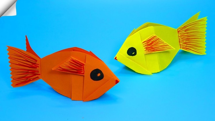 Paper FISH easy  How to make origami FISH