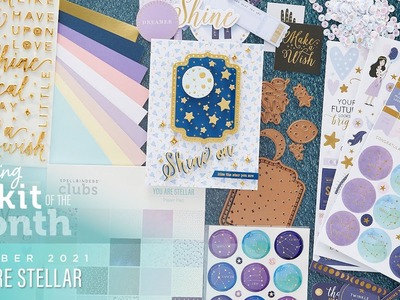 Unboxing - Spellbinders October 2021 Card Kit of the Month - You Are Stellar