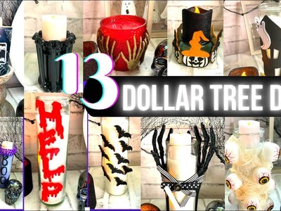 13 HALLOWEEN Candle's | Dollar Tree DIY | Candle Idea's