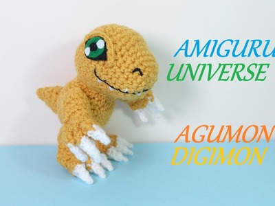 AGUMON (Digimon) Tutorial muñeco de ganchillo de Amigurumi Universe.