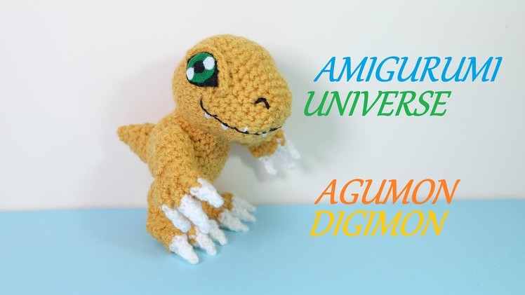 AGUMON (Digimon) Tutorial muñeco de ganchillo de Amigurumi Universe.