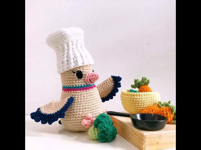 Crochet cook chicken pattern