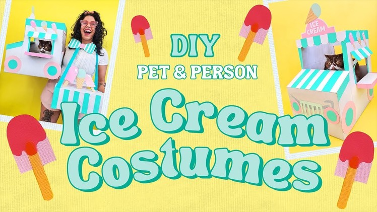 DIY Ice Cream Costumes for You and Your Pet