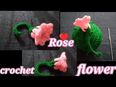 #easy crochet rose.#crochet flower