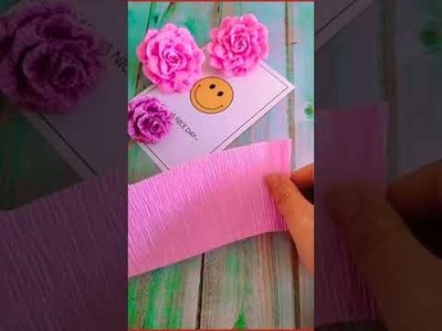 Flores con papel china. Manualidades