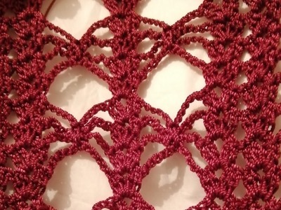 Hermosa puntada para randas a crochet.Beautiful stitch for crochet randas