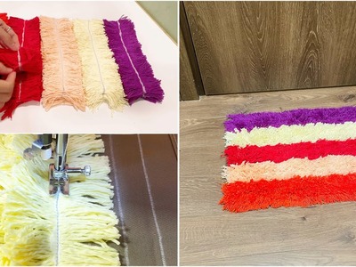 ???????????? HOT NEW! The fastest and easiest way to sew a yarn rug