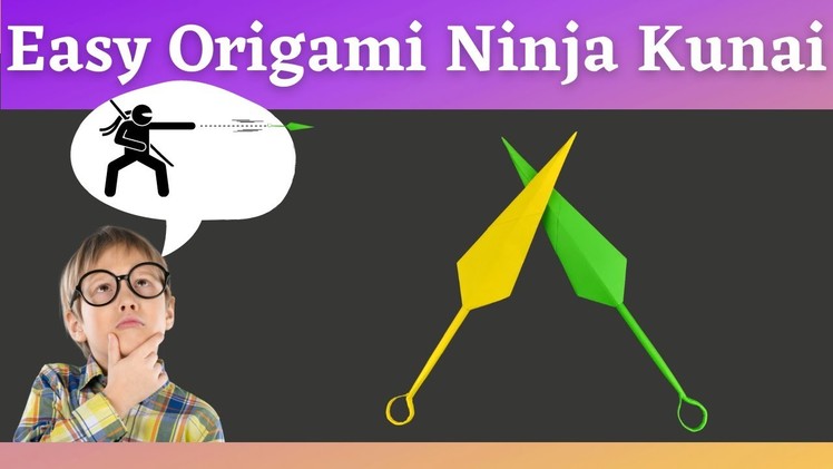 How To Make An Origami Ninja Kunai || Origami Kunai || Paper Ninja Kunai || Paper Kunai