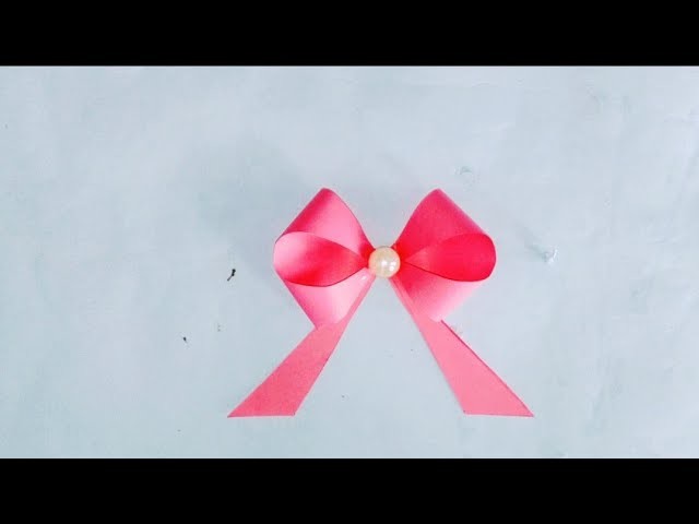 How to make Bow with paper.#paper craft#Shorts#KuntalCraft#PaperBow