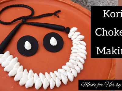 How to make Kori Chokers Neck piece || Handmade Jewelry making || Kori Chokers