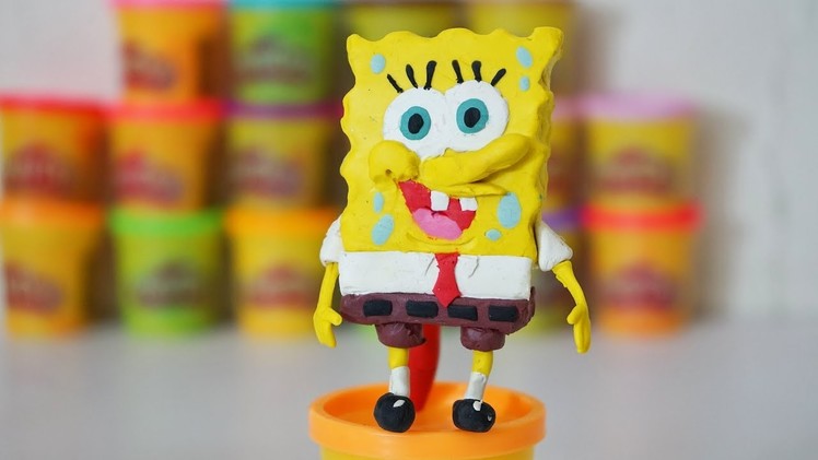 How to make Spongebob from Clay | playDoh and Polymer clay