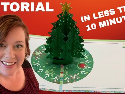 HOW TO MAKE THE POP UP CHRISTMAS TREE CARD - from Cricut Design Space