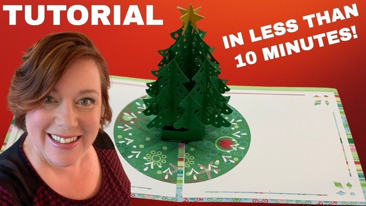 HOW TO MAKE THE POP UP CHRISTMAS TREE CARD - from Cricut Design Space