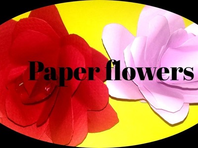 Paper flowers ????|| Rose||Easy Craft||Simple