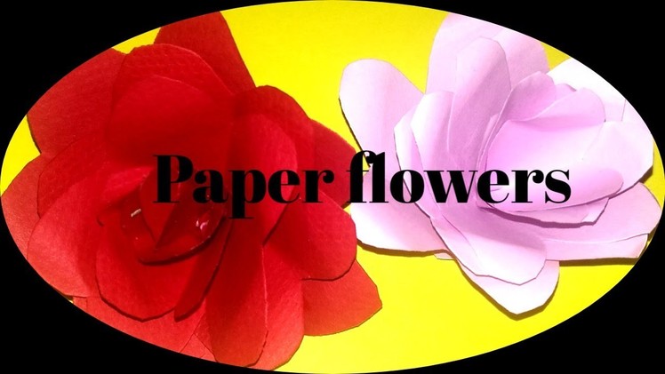 Paper flowers ????|| Rose||Easy Craft||Simple