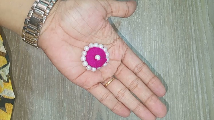 Super Easy Flower Making Idea with Woolen- Amazing Hand Embroidery Flower Design Trick- Sewing Hack