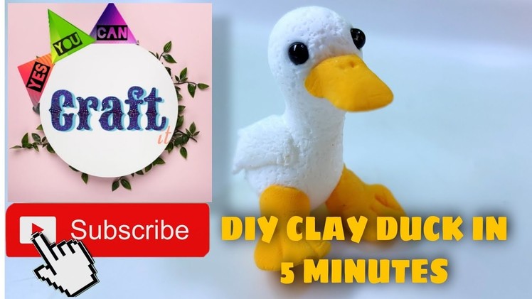 Toys for kids(homemade).DIY clay duck | Polymer clay craft toys | Yes you can craft Clay duck