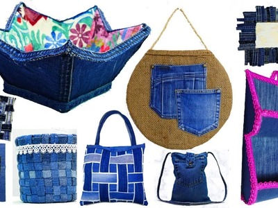 Amazing Craft ideas With Old Jeans