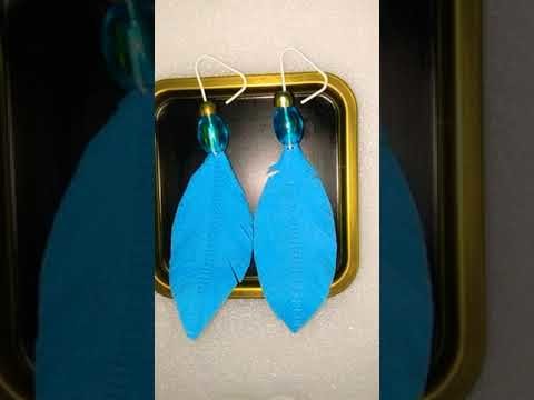 Earrings making with Fabric carry bag.Best out of waste.Reuse metrial.Earrings making