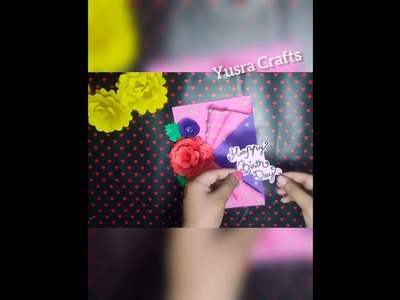 Handmade Birthday Card || Diy Birthday Card At Home || Paper Crafts #shorts