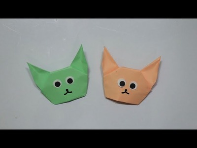 How to make a finger puppet cat - origami finger puppet cat easy