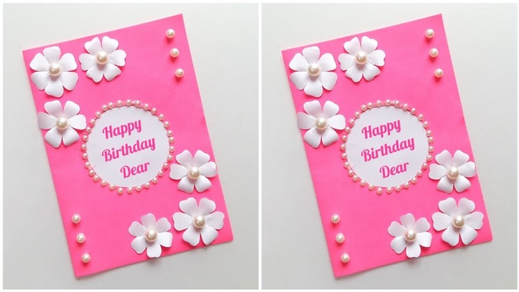 How To Make Birthday Card • birthday card making at home • card for birthday