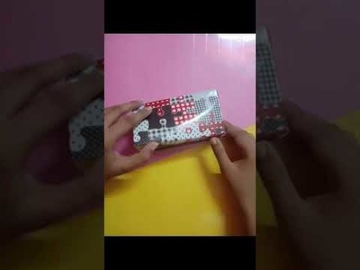 How to make DIY paper pencil box||box template||gift box||very easy||SHIMOPAW'S