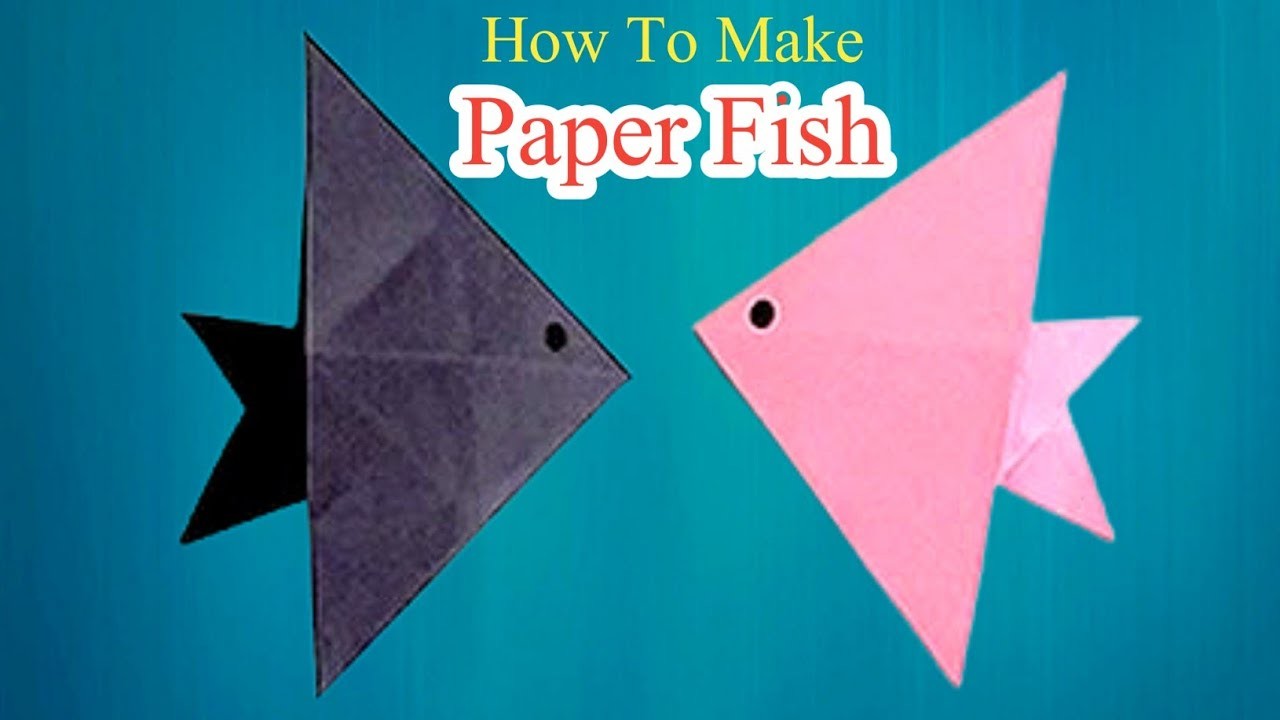 How to Make Paper Fish, Origami Fish Simple, Origami Fish for Beginners