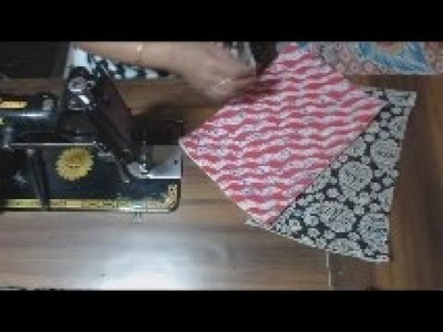 MAKING 3  POCKET SIDE BAG STEP BY STEP - TUOTORIAL- AT HOME