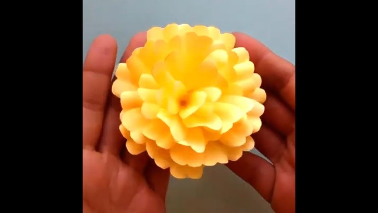 #Shorts Beautiful Paper Flower Making - Home Decor From Paper Flowers